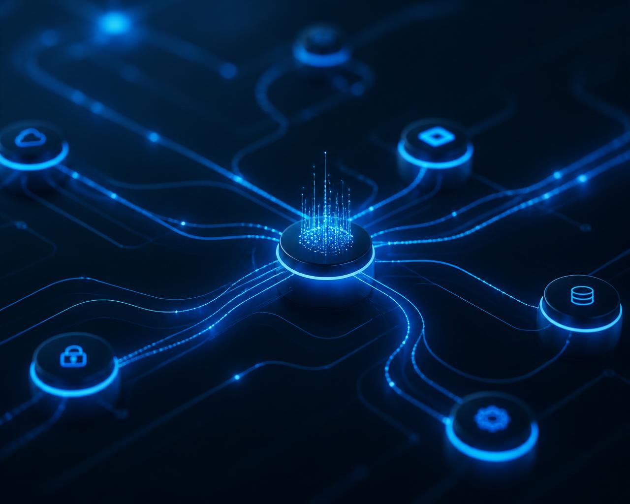 Connected automation workflow linking business systems
